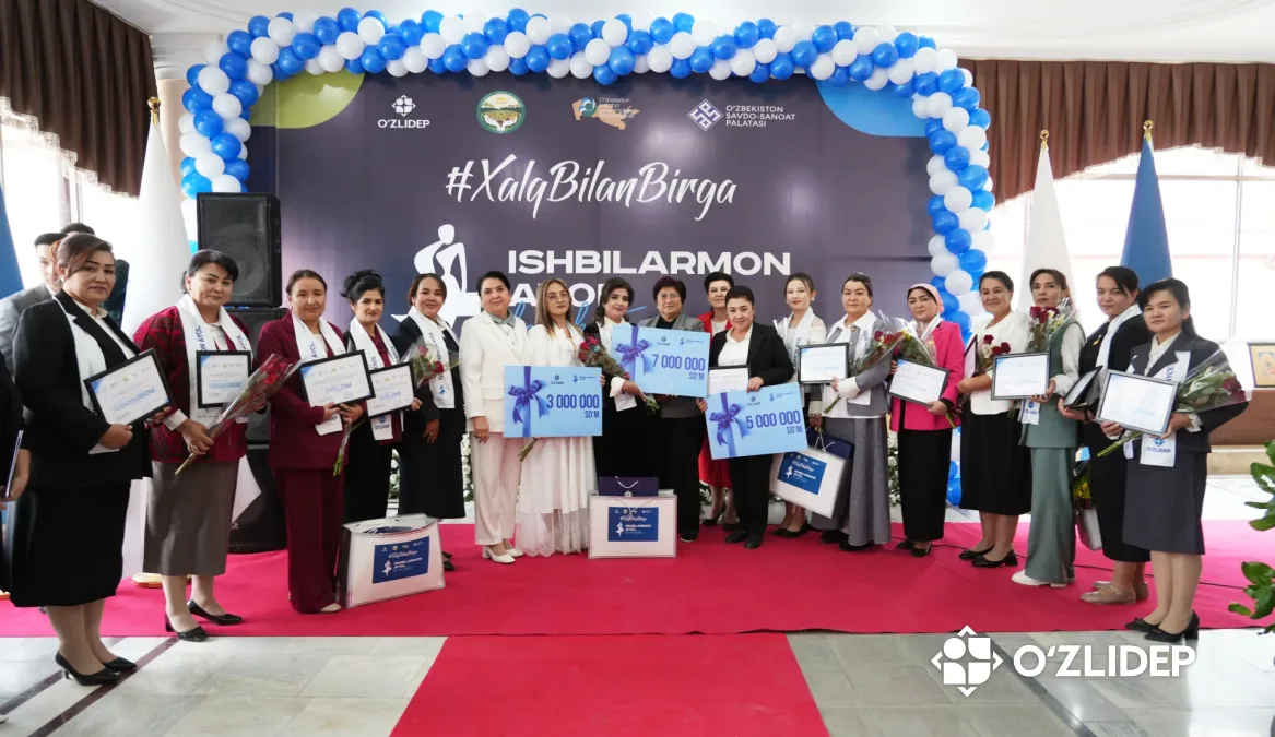 Qashqadaryoda “Ishbilarmon ayol — 2026” tanlovi g‘oliblari taqdirlandi