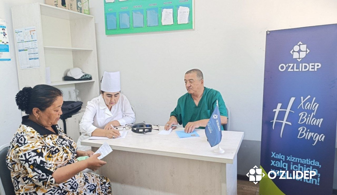 Zarbdorlik 100 nafar xotin-qiz bepul tibbiy ko‘rikdan o‘tdi