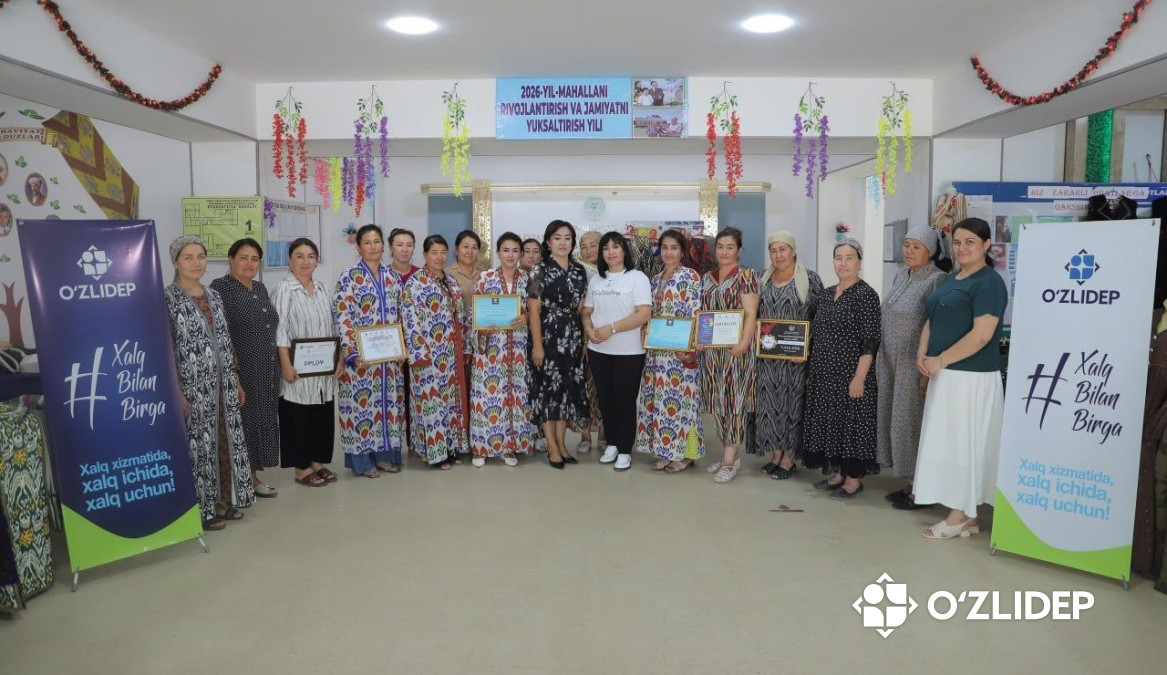 34 mahallaning eng faol tadbirkor xotin-qizlari tanlovning tuman bosqichida ishtirok etadi