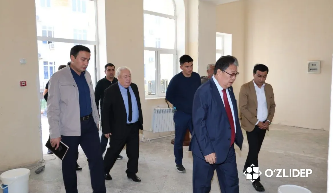 Nurafshondagi “Tong” madaniyat saroyini ta’mirlash ishlari nazoratdan o‘tkazildi